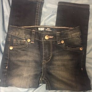 Levis Girls Jeans Adjustable Waist Size 3T Stretch
