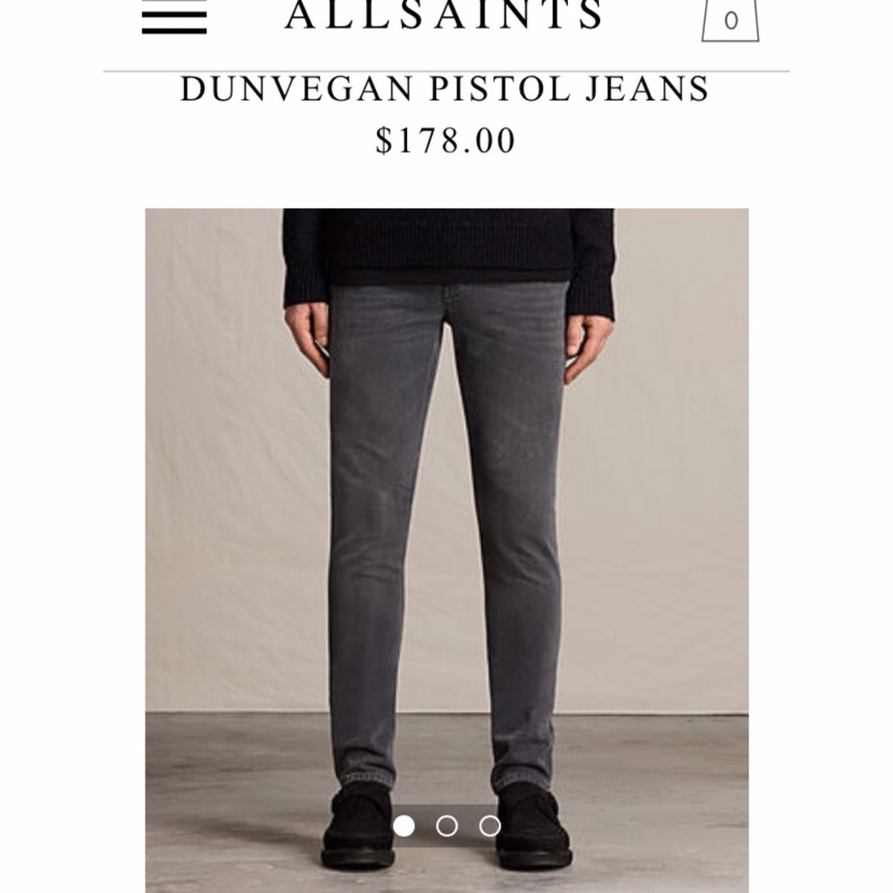 All Saints Pistol Fit Jeans