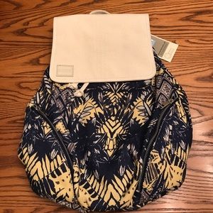 TOM'S Tropical Palms Multi Print Canvas Backpack