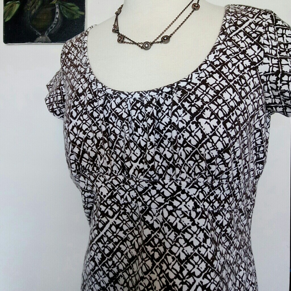 Liz & Co Blouse Short Sleeved Top