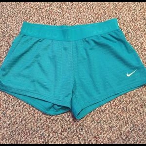 Nike size small dri-fit TEAL/GREEN shorts!