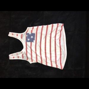 American flag tank top