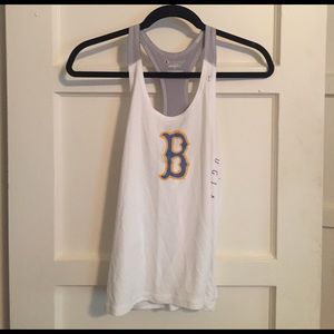 White athleisure UCLA Bruins tank top