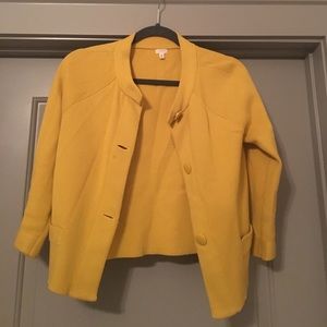 J. CREW | Mustard Yellow Sweater Jacket