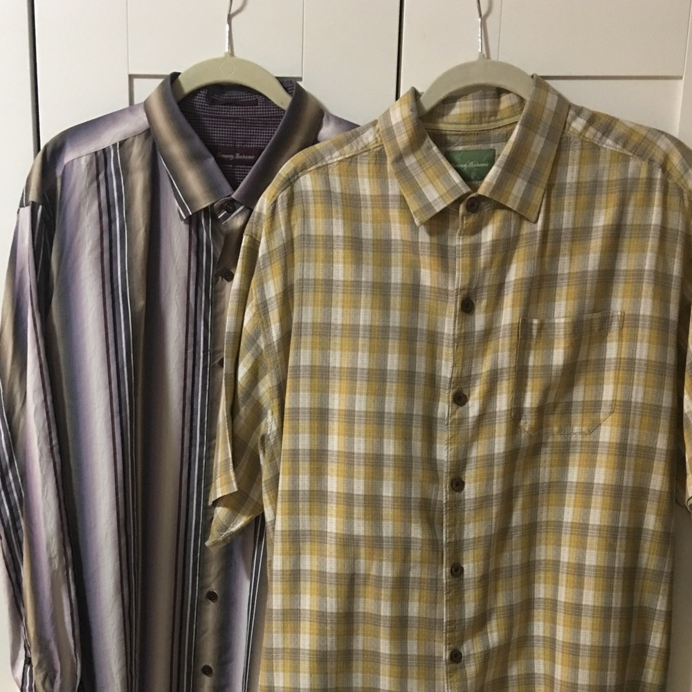 Men's Tommy Bahama button down shirts