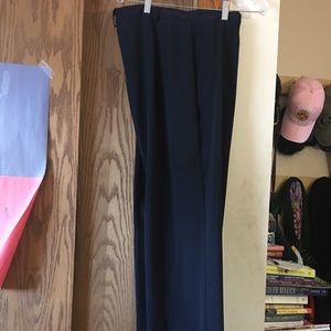 Navy blue dress slacks, size 16, boot cut