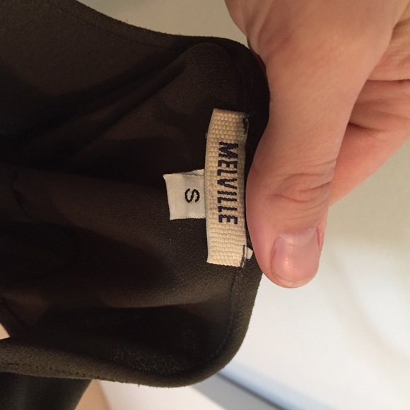 Olive Green Low Back Brandy Melville Romper - Picture 5 of 7