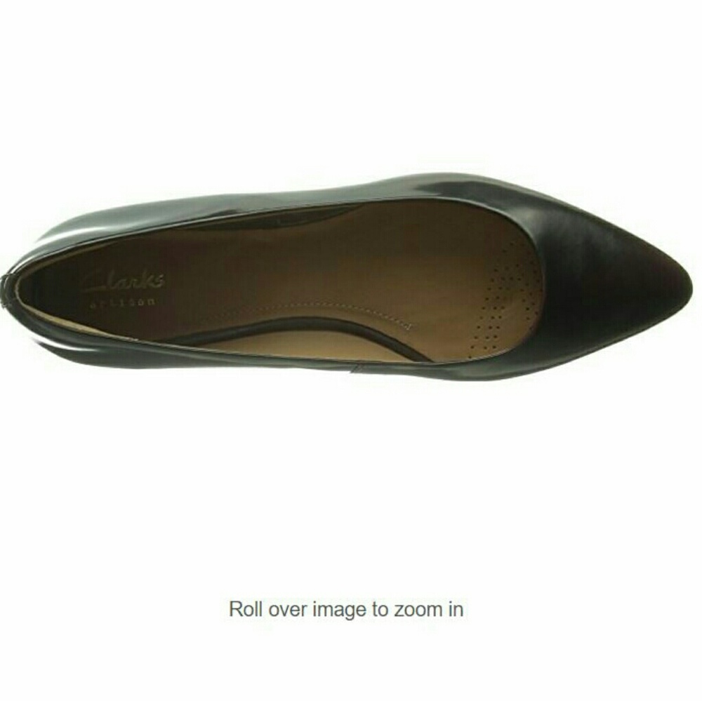 Clarks Burgundy Pointed Toe Flat "Corabeth Abby"