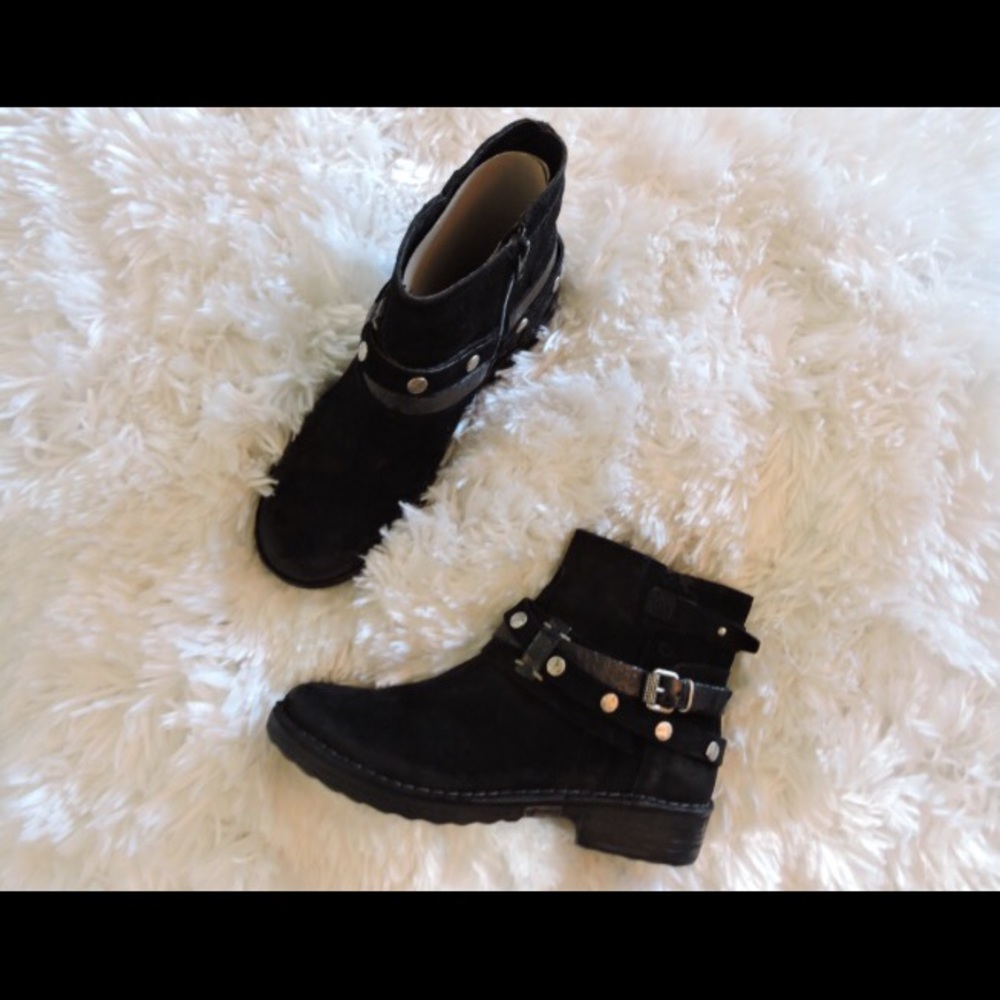 Khrio Black Studded Booties