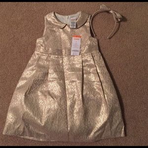 NWT Gymboree gold sparkly dress