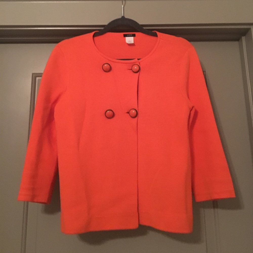 J. CREW | Orange Sweater Jacket