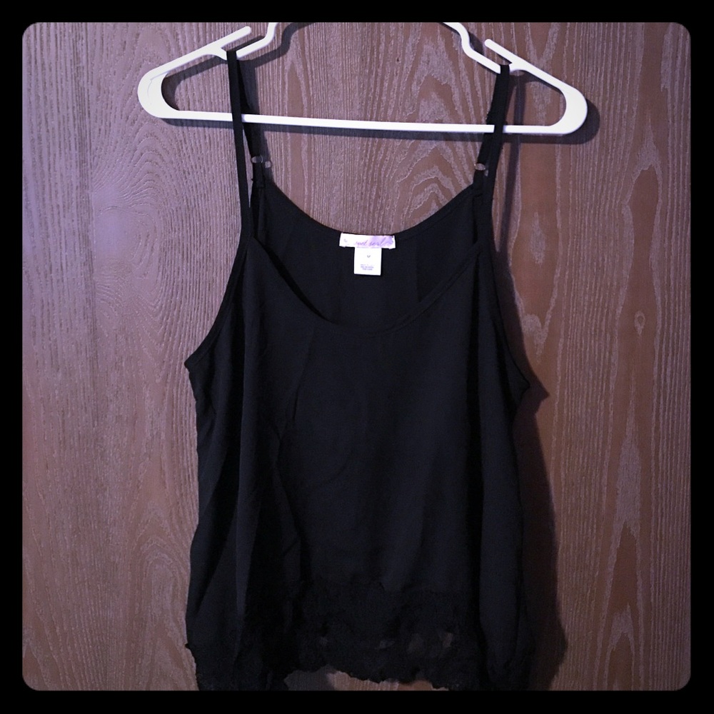 Black tank top
