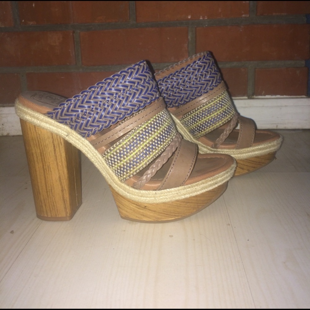 Wooden Platform Lucky Brand Heels