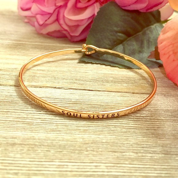 Soul Sisters Mantra Bangle Bracelet - Picture 3 of 6