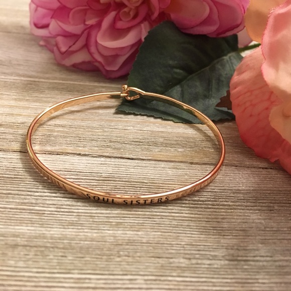 Soul Sisters Mantra Bangle Bracelet - Picture 4 of 6
