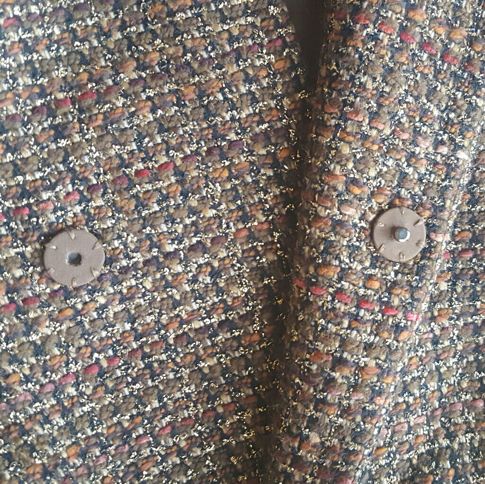 Victor Alfaro gold metallic thread tweed jacket - Picture 5 of 5