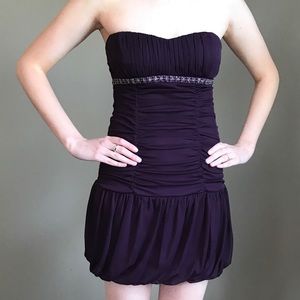 Purple Rouched Formal Dress