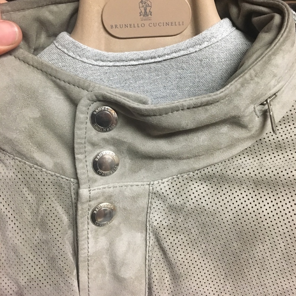 Brunello Cucinelli Suede Safari Jacket - Picture 3 of 4