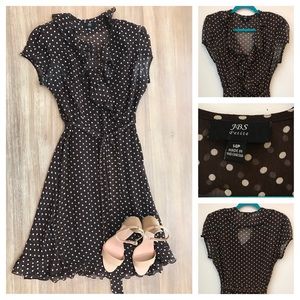 Polka dot and ruffles dress
