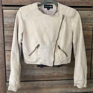 Faux Suede Moto Jacket