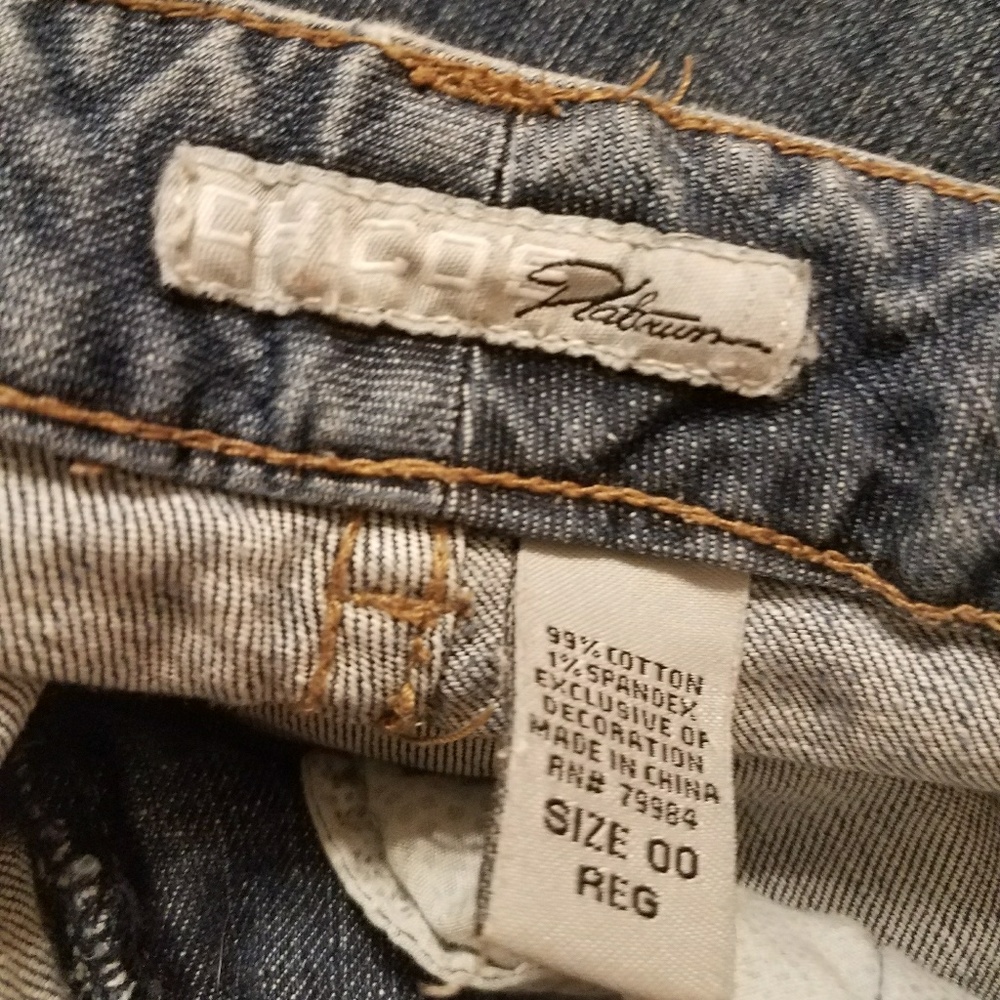  Chico's Platinum Jeans - Picture 4 of 5