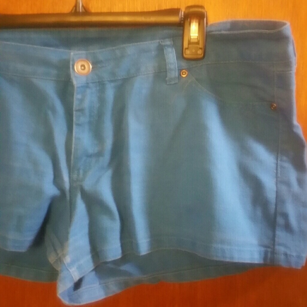 Bright Blue Short Shorts