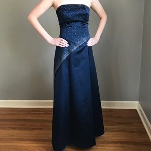 Navy Blue Formal Dress