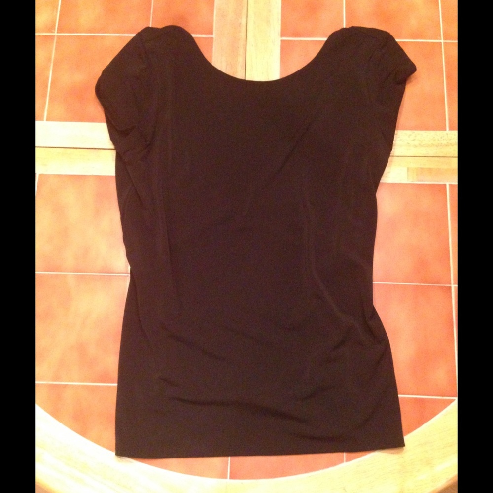 NWT Express Black Drape Back Top Small