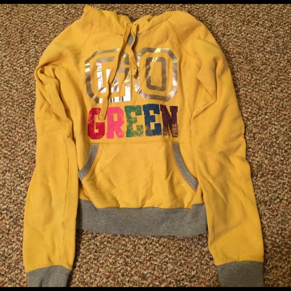 Victoria's Secret PINK small yellow sweatshirt!