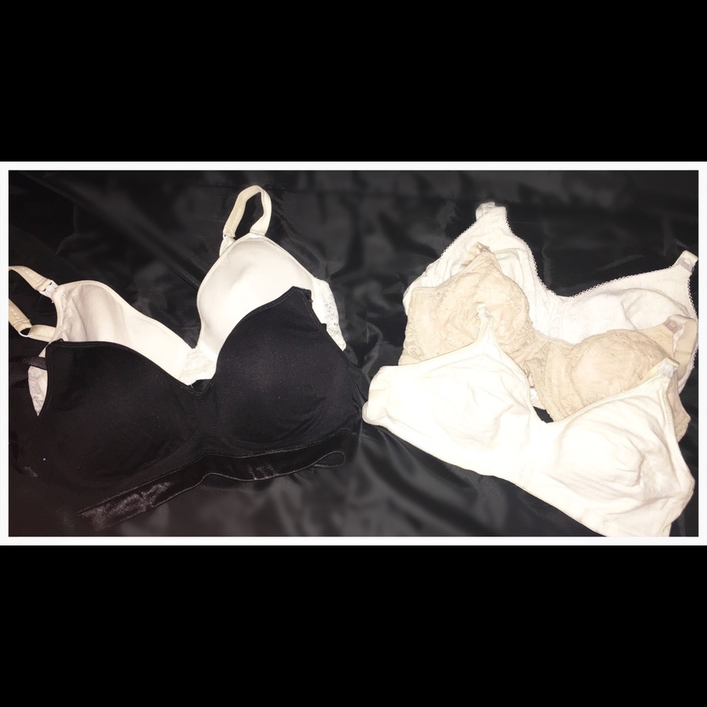 🚼NURSING BRA & PADS-SET OF 5- (4) 36C & (1) 34C🚼