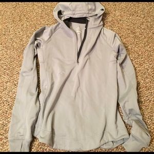 Gray Nike Dri-fit hooded sweatshirt!