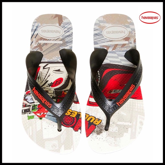 HAVAIANAS DISNEY MAX CARS FLIP FLOP SLIDES SANDALS BEAC POOL WATER SHOES - Picture 4 of 8