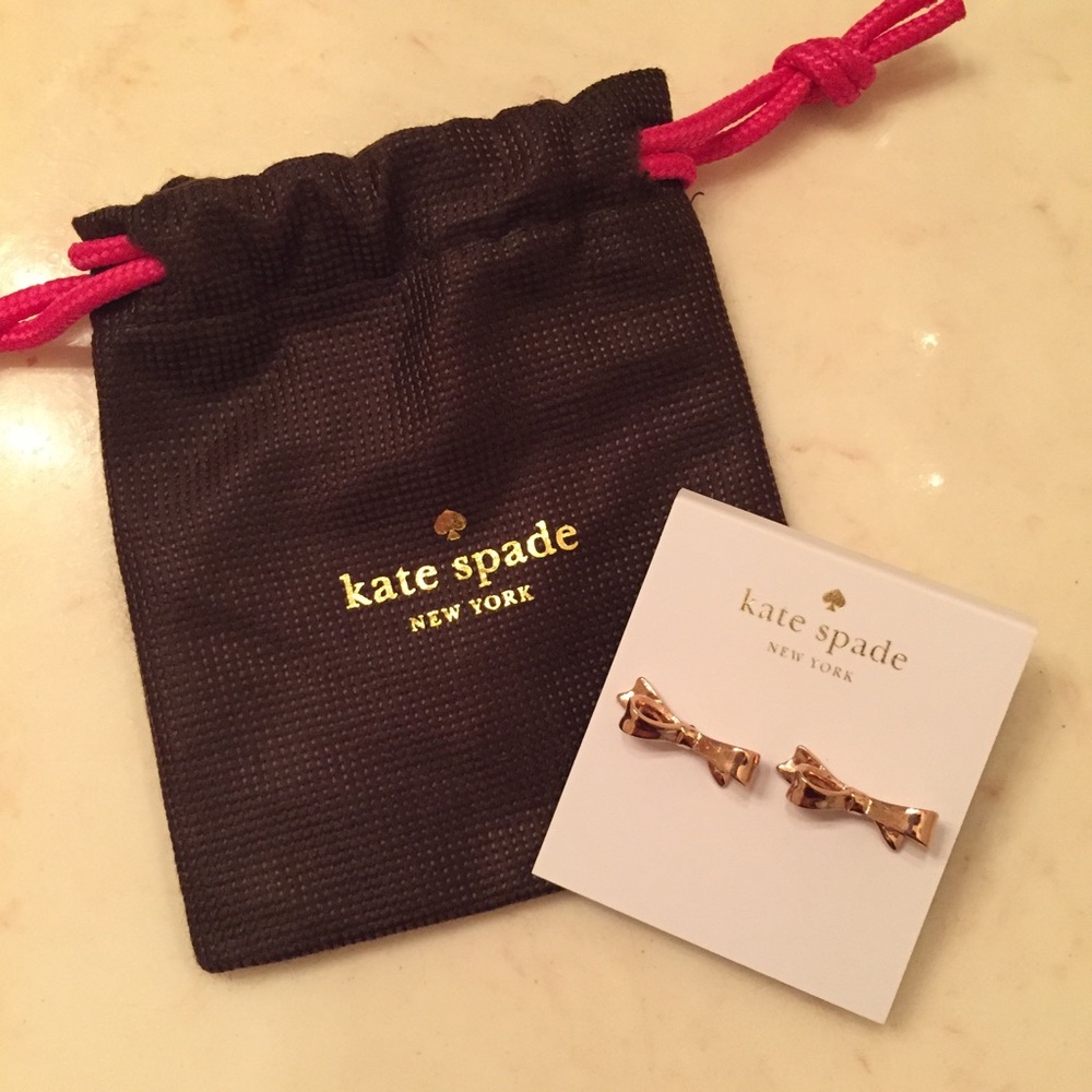 Kate Spade Rose Gold Love Notes Earrings