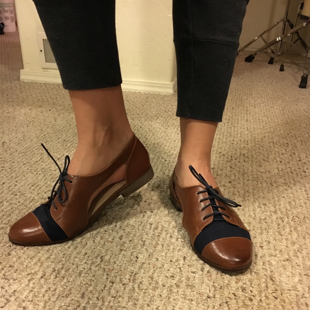 Brown oxfords