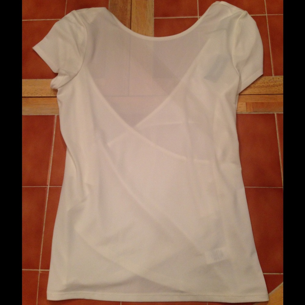 NWT Express Cream Drape Back Top Small