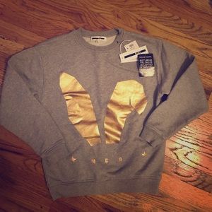McQ by Alexander McQueen grey popover sweatshirt