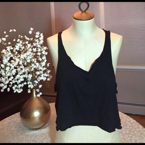 H&M Divided Basic Black Crop