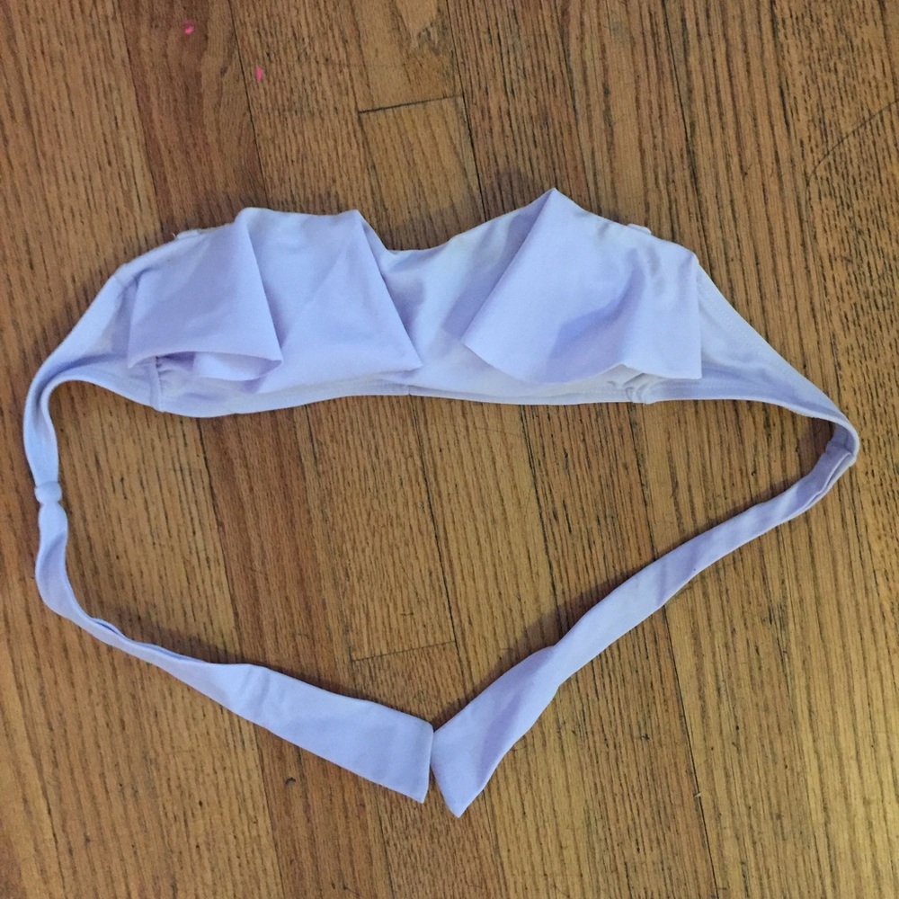 Lavender strapless bikini top!