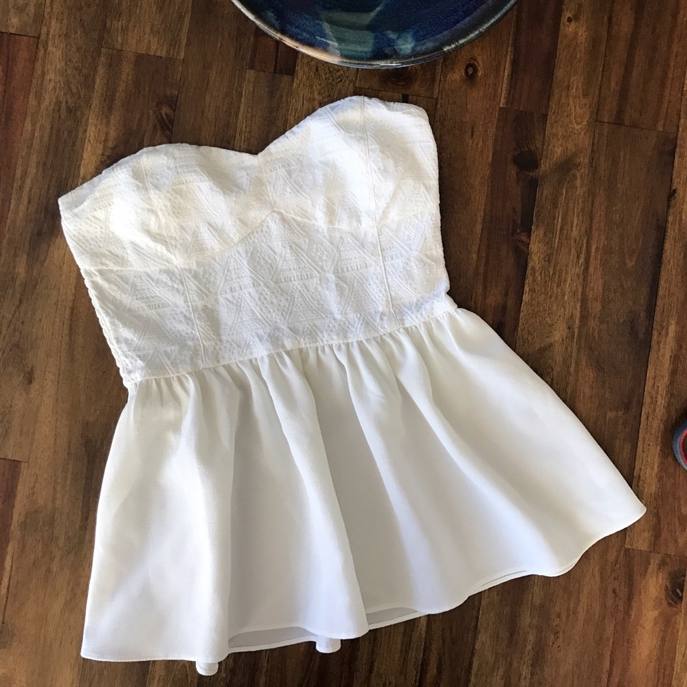 Strapless Babydoll Top, Size 6