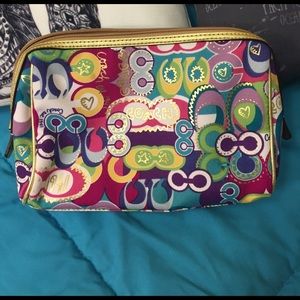 Coach Multicolor Makeup Bag