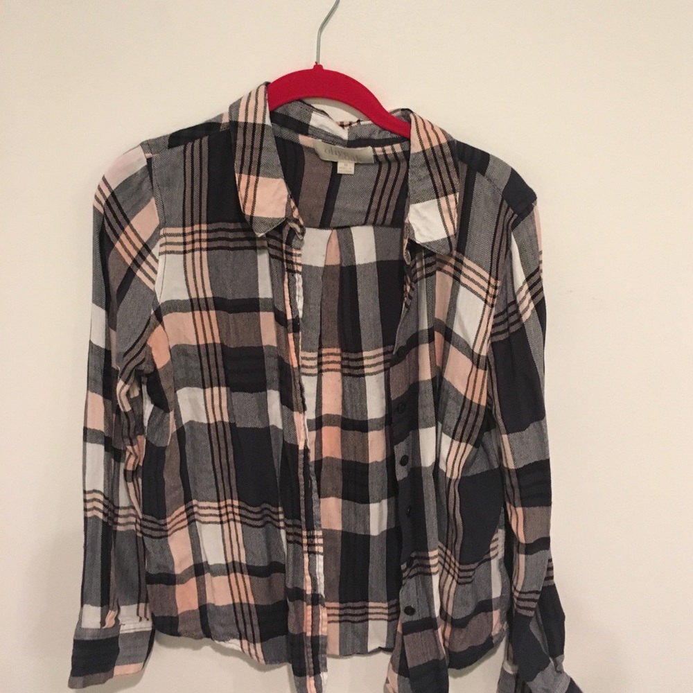 Olive & Oak blue and pink flannel