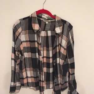 Olive & Oak blue and pink flannel