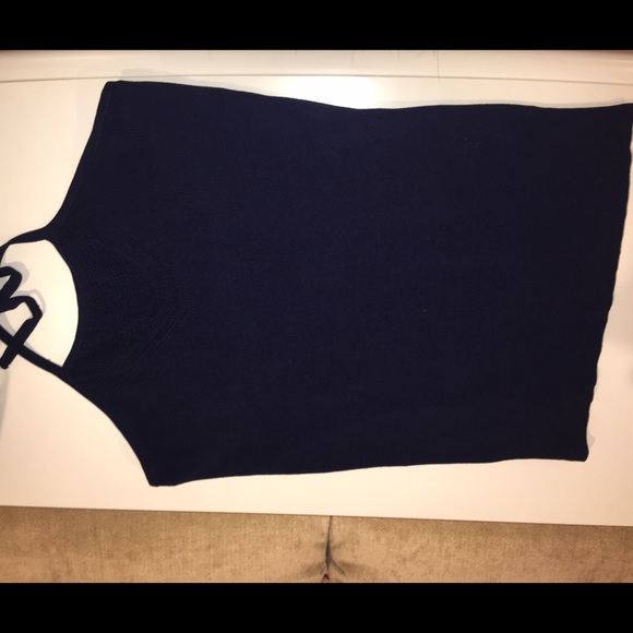 NWOT NY&C Crotchet Halter Grand Sapphire - Picture 3 of 4