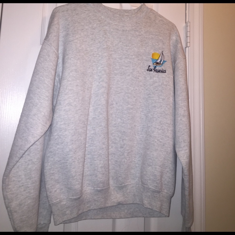 Vintage Grey San Francisco Crewneck Sweatshirt