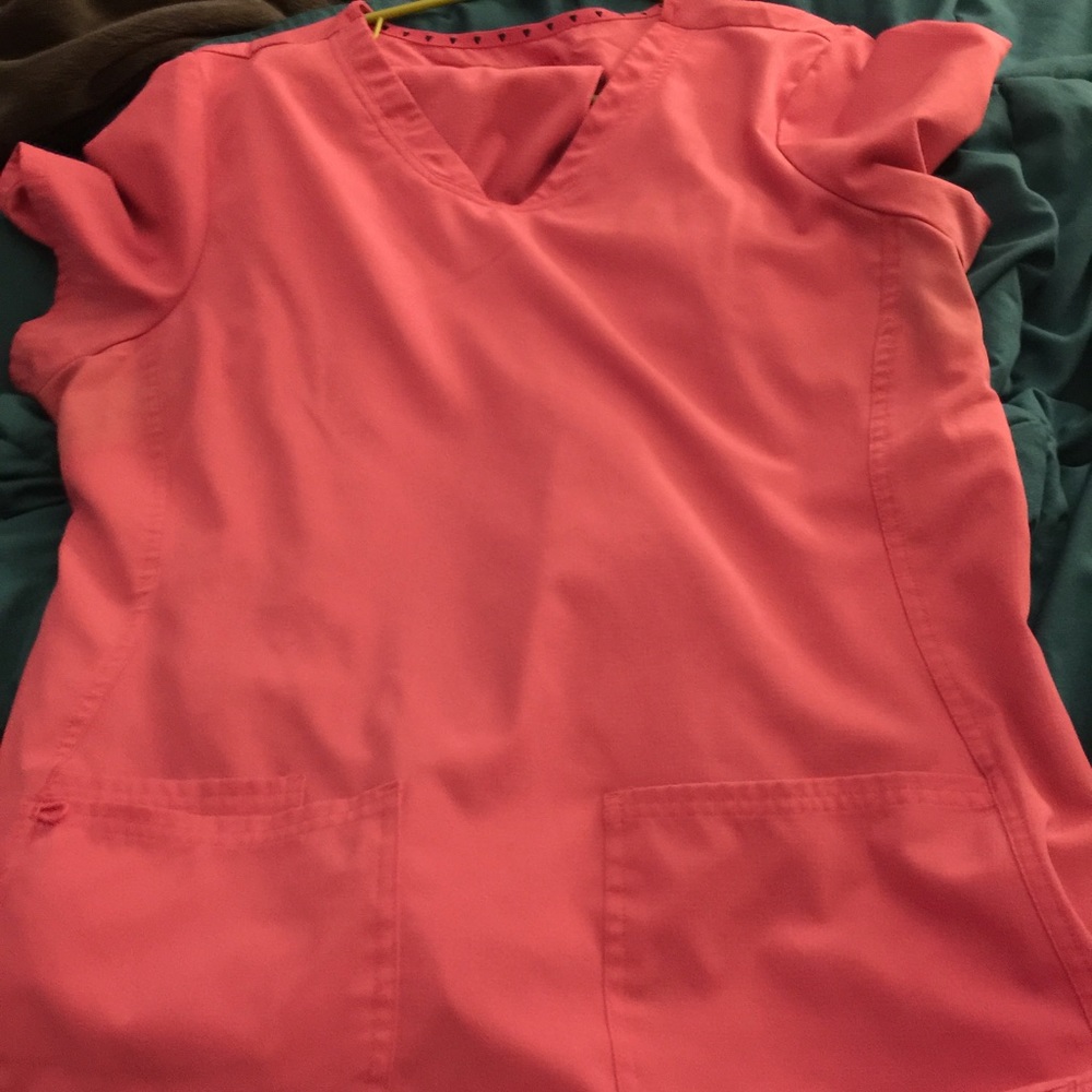 Pink heart and soul scrub set
