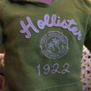 Green hollister hoodie