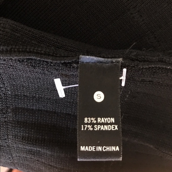 Aqua sequined black bodycon bandage dress - Picture 3 of 3