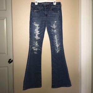 American Eagle Boho Artist Flare Jeans - Stretch