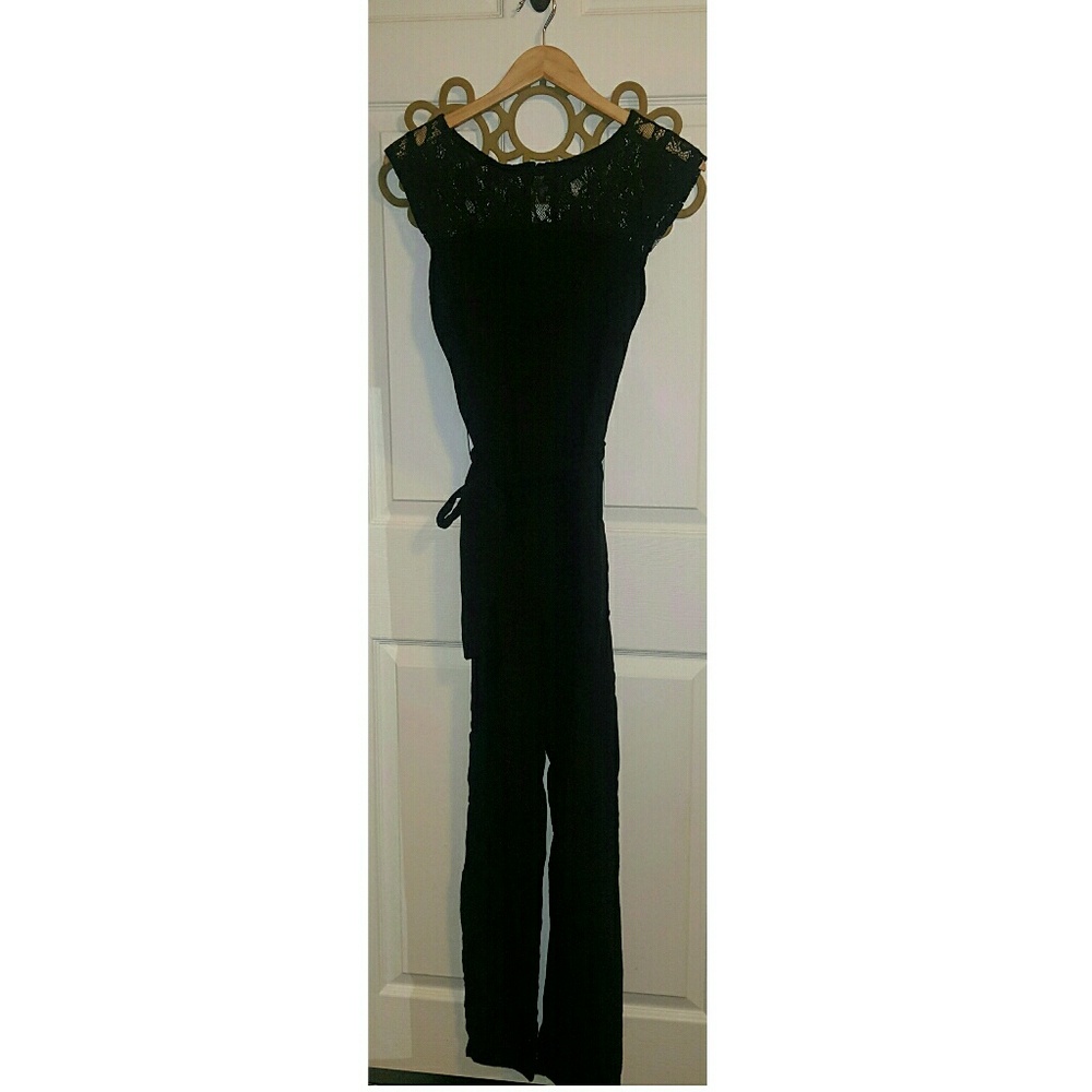 Black Lace Jumpsuit