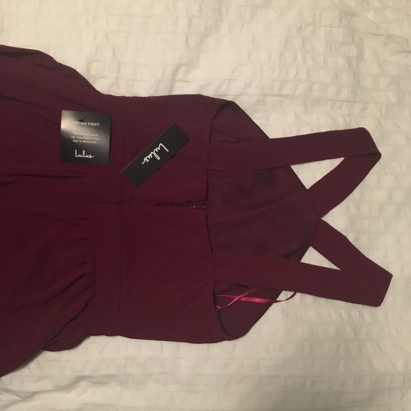 lulus air of romance burgundy